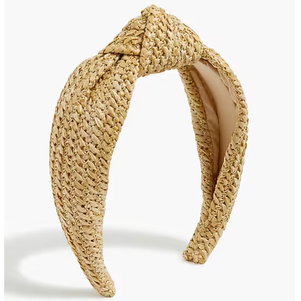 NWT J Crew Woven Tan Knot Headband